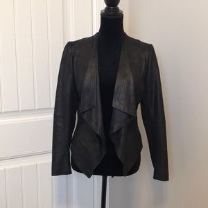 ABS Allen Schwartz Platinum Black Cropped Jacket